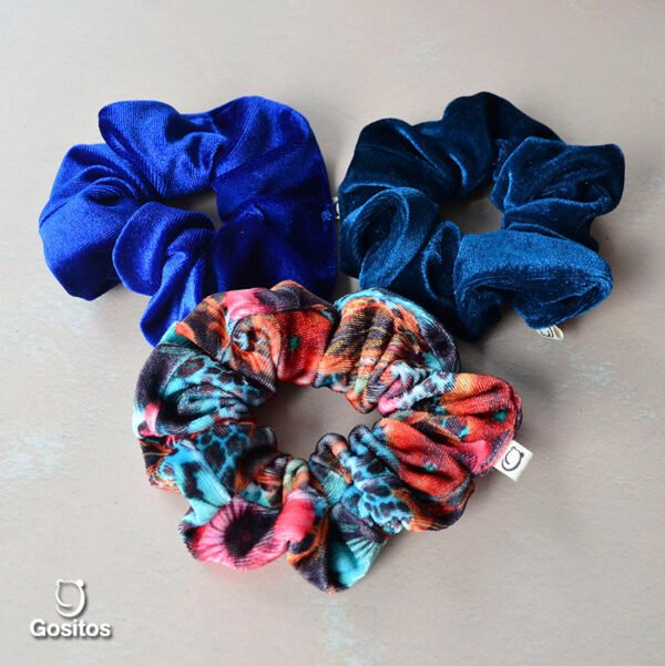 TRIPACK SCRUNCHIES TERCIOPELO SELVA G-078