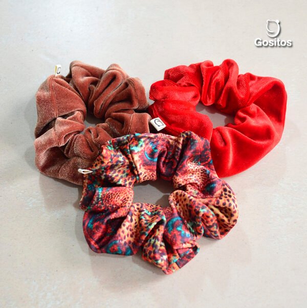 TRIPACK SCRUNCHIES TIERRA G-387