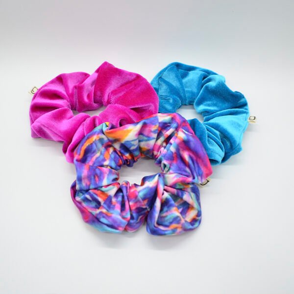TRIPACK SCRUNCHIES ACUARELA MORADO G-104