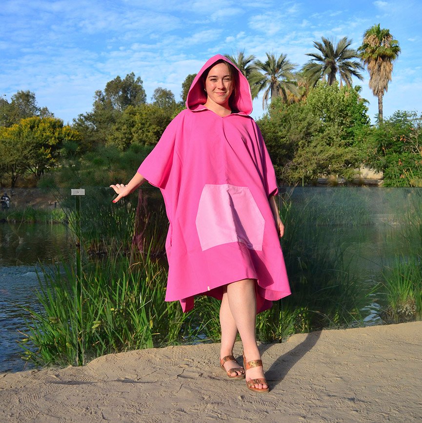 Toalla Adulto Fucsia rosado - Imagen 2